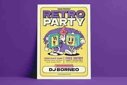 Retro Party Flyer