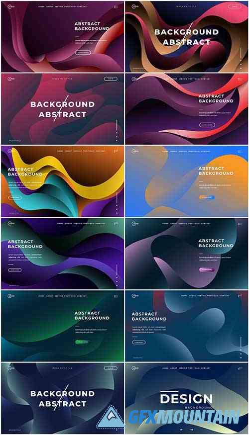 Vector Abstract Background Set