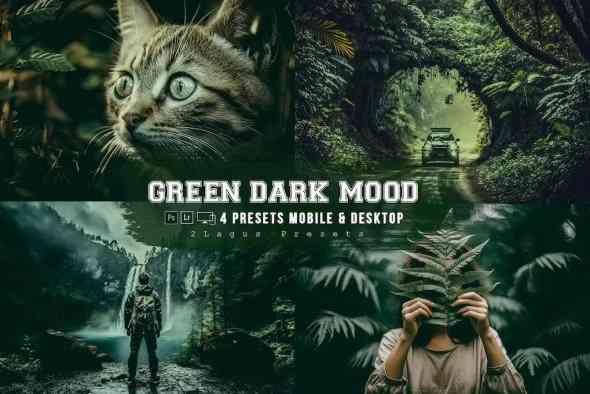 Green Dark Mood Lightroom Presets Mobile & Desktop