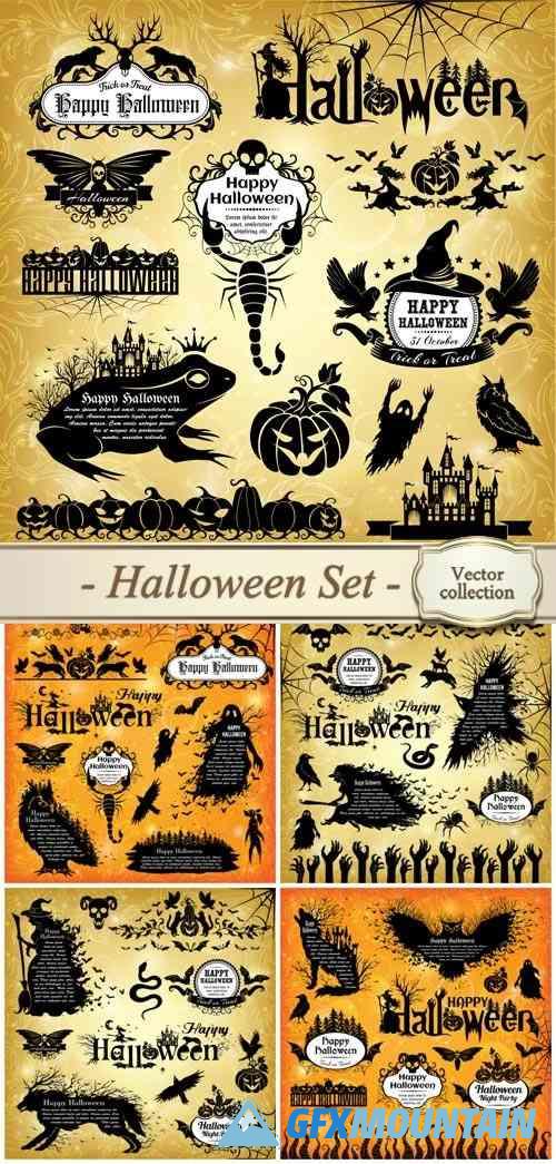 Halloween vector set