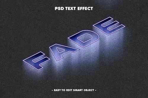 Fade Grunge Textured Text Effect