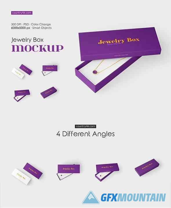 Jewelry Box Mockup Set