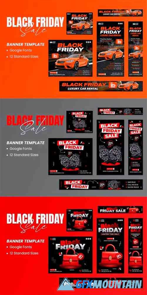 Black Friday Sale Banners Ad Template