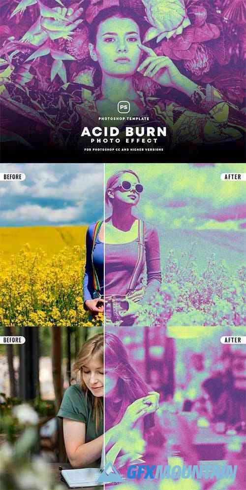 Acid Burn Photo Effect