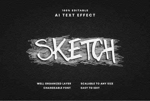 Sketch Text Effect
