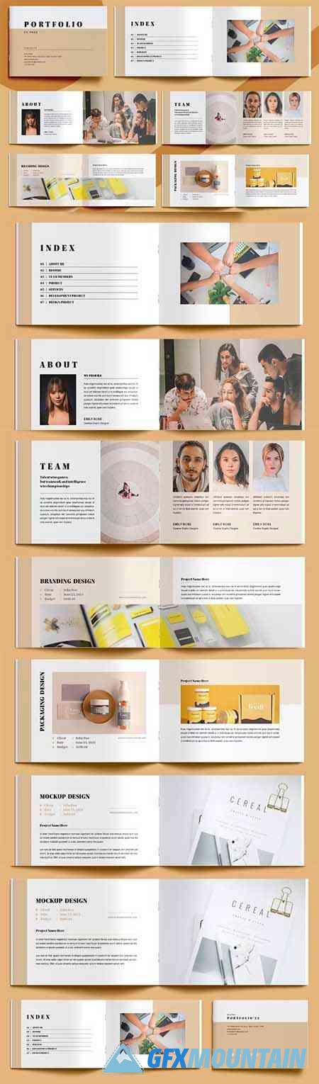 Clean Portfolio Magazine Layout