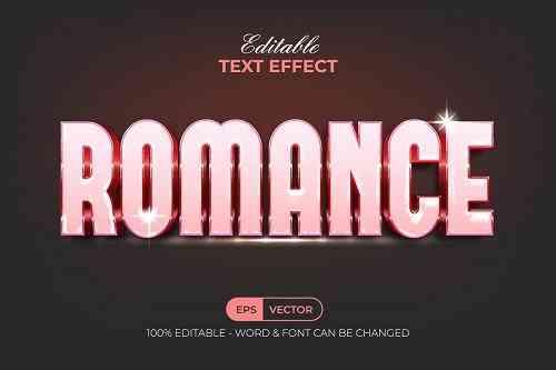 Romance Text Effect Pink Style