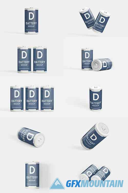 Type D Battery Cell Mockups