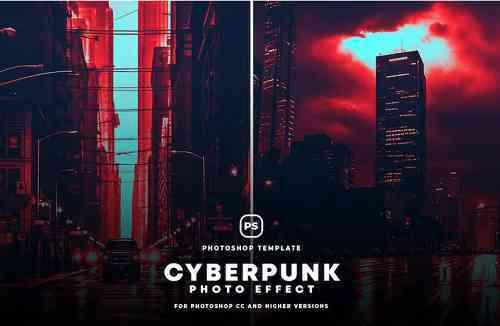 Cyberpunk Photo Effect