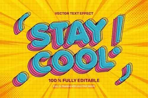 Memphis Stay Cool Text Effect