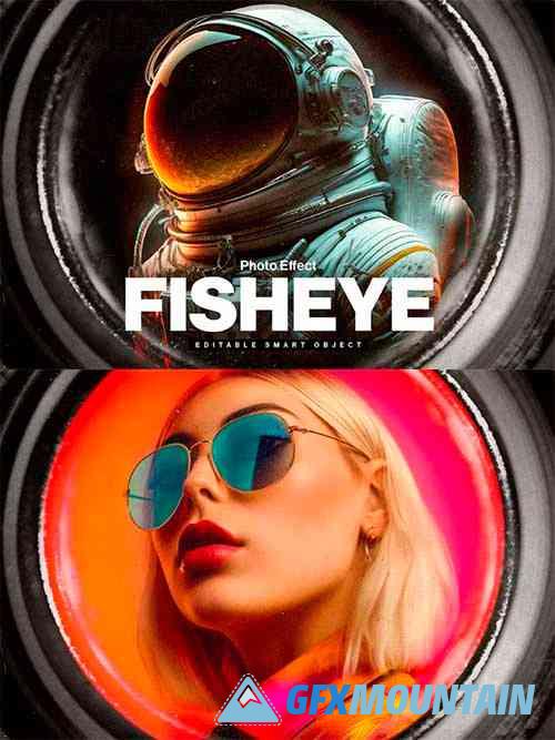 Fisheye Lens Photo Effect Template