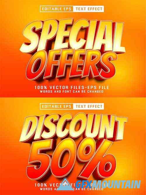 Special Offers Editable Text Effect