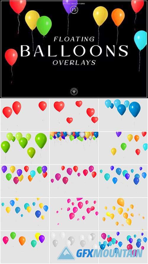 Floating Balloons Overlays