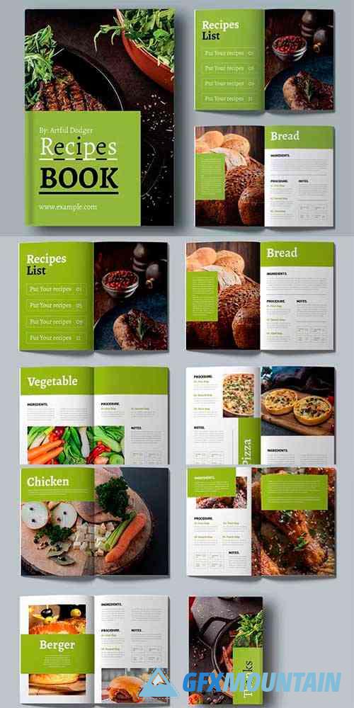Recipes Cook Book Layout 