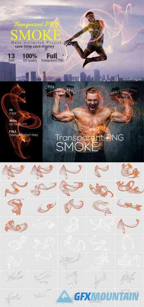 Abstract Smoke - 30+ Transparent PNG Overlays