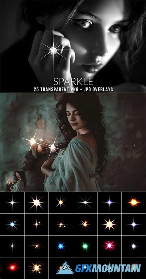 Sparkle lens flare Transparent PNG overlays