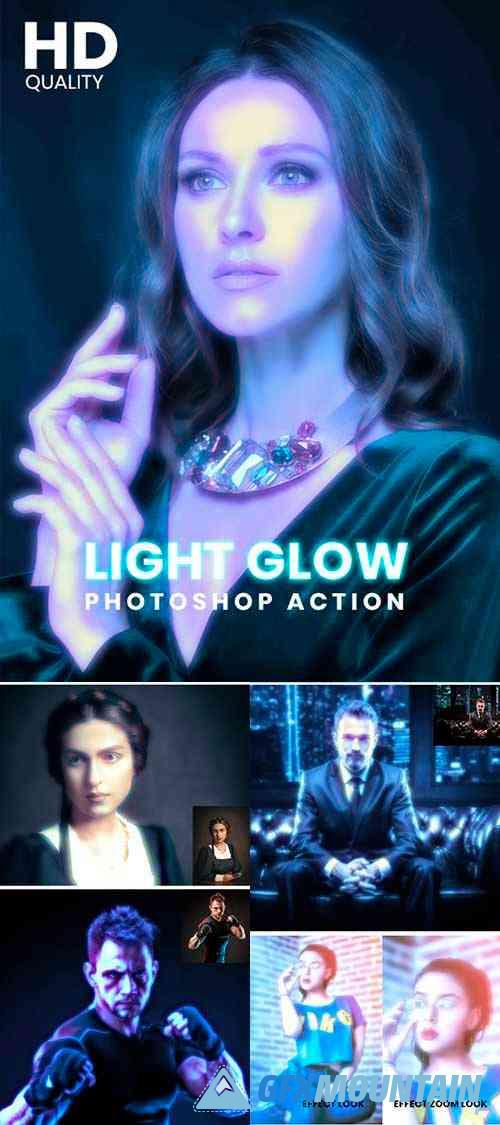 Light Glow Photoshop Action | Actions