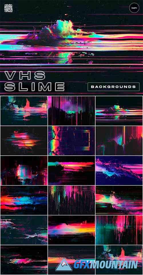 VHS Slime Backgrounds Pack