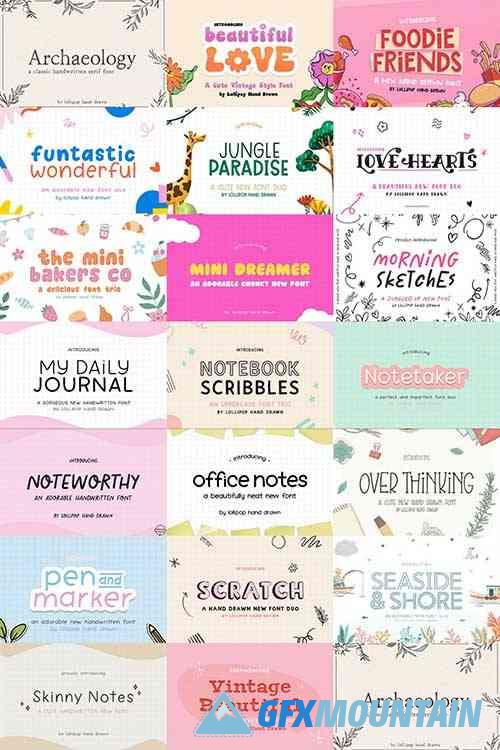The Crafters Font Bundle