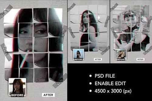 Sticky Note Frame Photo Effect