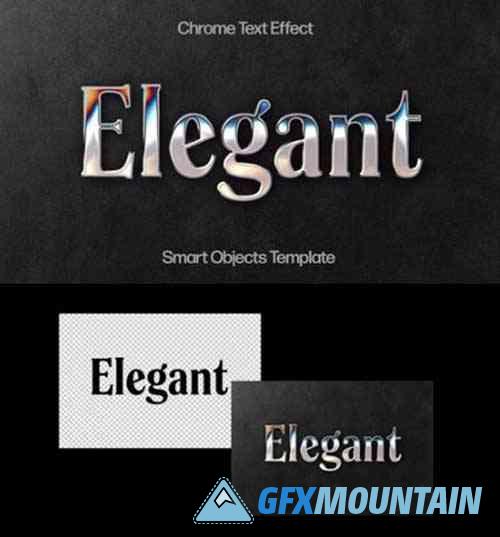 Elegant Chrome Text Effect