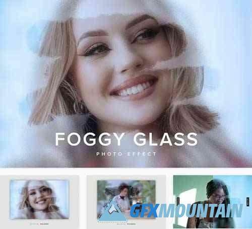 Foggy Glass PSD Photo Effect