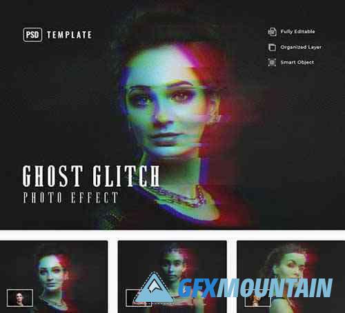 Ghost Glitch Photo Effect 