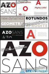 Azo Sans Font Family - 12 Fonts for $294