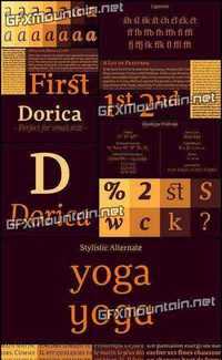 Dorica Font Family - 14 Fonts for $250!