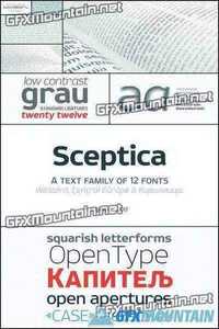 Sceptica Font Family - 12 Fonts for $300