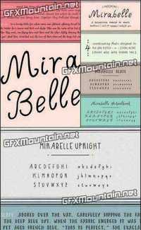 Mirabelle Font Family - 4 Fonts for $56