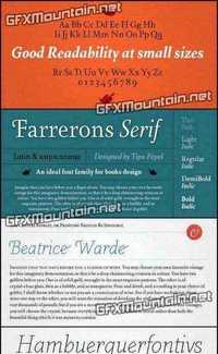 Farrerons Serif Font Family - 10 Fonts for $176