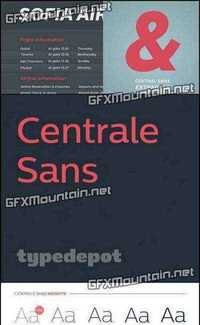 Centrale Sans Font Family - 14 Fonts for $250