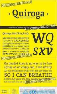 Quiroga Serif Pro Font Family - 6 Fonts for $150