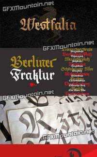 Berliner Fraktur Crashed - 1 Font for $27