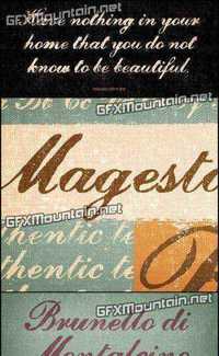 Magesta Script Font Family - 4 Fonts for $25