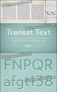 Transat Text Font Family - 10 Fonts for $72