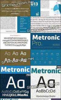 Metronic Pro Font Family - 13 Fonts for $259