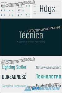 Tecnica - 4 Fonts for $75