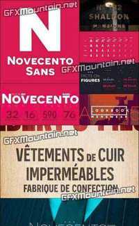 Novecento Sans Font Family - 32 Fonts for $260