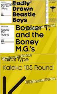 Kaleko 105 Round Font Family - 10 Fonts for $99