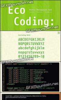 Eco Coding Font Family - 8 Fonts for $135