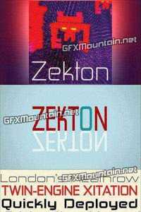 Zekton Font Family 24 Font 720$