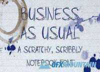 Business As Usual Fonts Family - 4 Fonts 40$