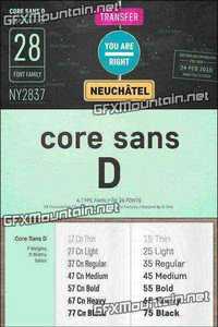 Core Sans D Font Family - 28 Fonts for $280