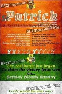 St Patrick Font Family - 5 Fonts for $100