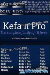 Kefa II Pro Font  Family - 16 Font $480