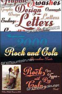 Rock and Cola Font Family - 7 Fonts for $525