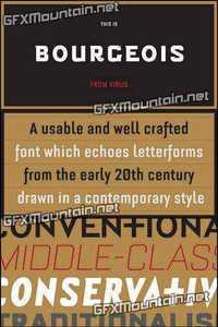 Bourgeois Font Family - 40 Fonts $1200