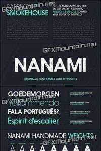 Nanami Handmade Font Family - 19 Fonts for $349